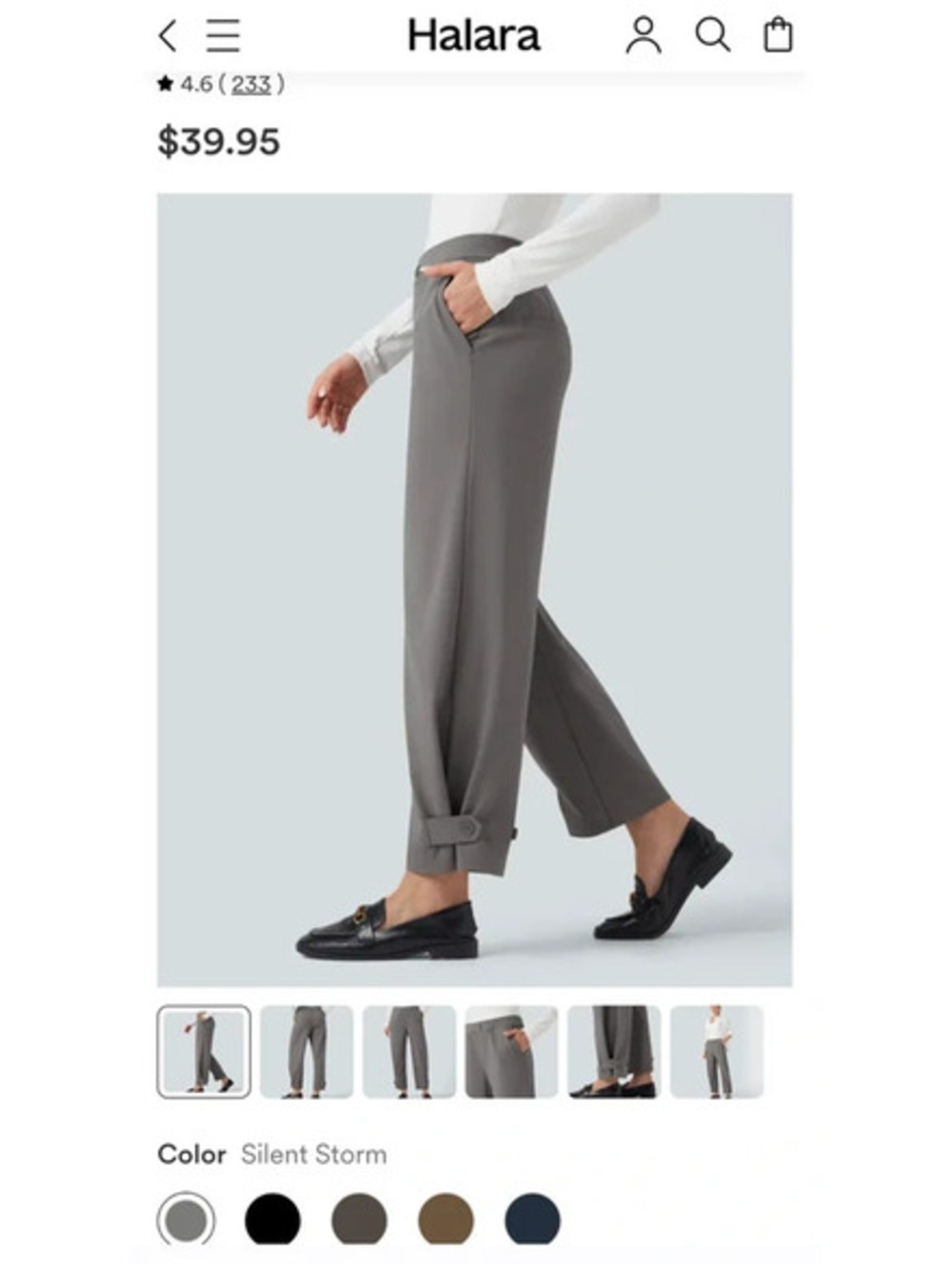 Halara Flex DayStretch Mid Rise Adjustable Pant XL Reg